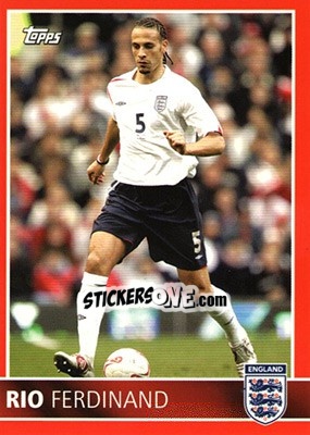 Sticker Rio Ferdinand - England 2005 - Topps