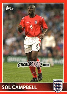 Sticker Sol Campbell - England 2005 n. 17 - Topps