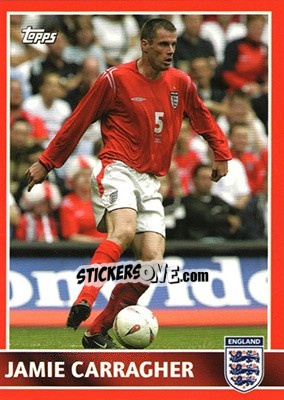 Sticker Jamie Carragher - England 2005 n. 24 - Topps
