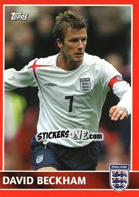 Sticker David Beckham - England 2005 n. 27 - Topps