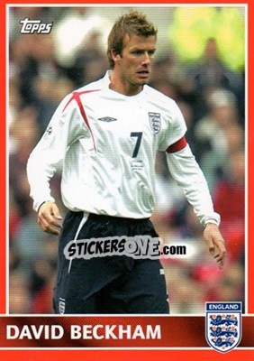 Sticker David Beckham - England 2005 n. 28 - Topps