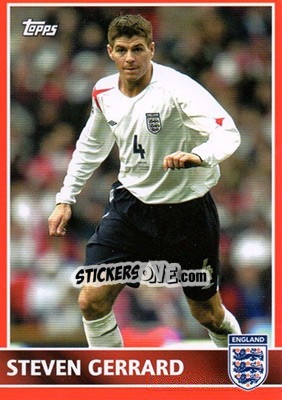Sticker Steven Gerrard - England 2005 n. 29 - Topps