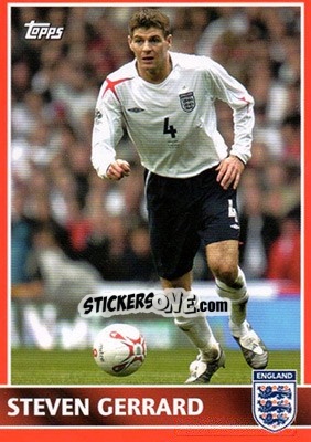 Sticker Steven Gerrard - England 2005 - Topps