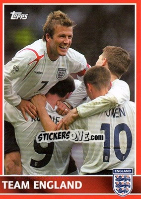 Sticker Team England / Cheklist 31-59 - England 2005 n. 31 - Topps