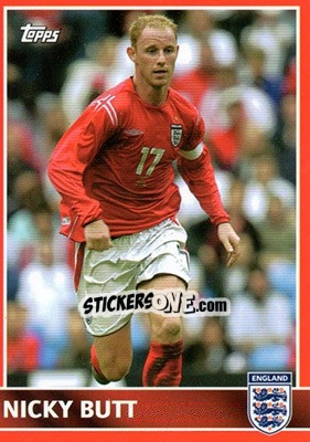 Sticker Nicky Butt - England 2005 n. 40 - Topps