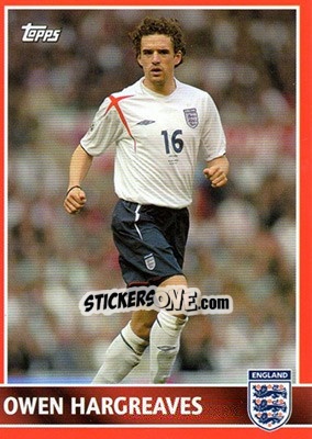 Sticker Owen Hargreaves - England 2005 - Topps