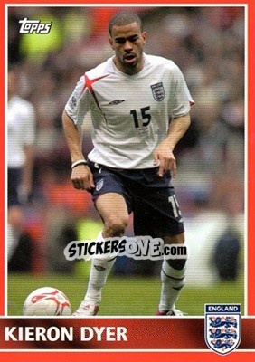 Sticker Kieron Dyer - England 2005 n. 45 - Topps