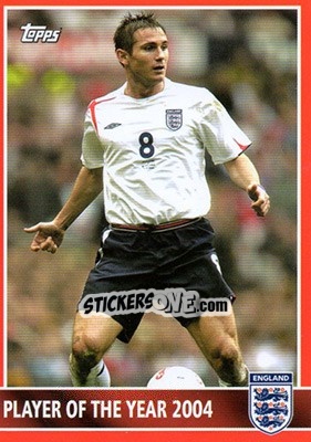 Sticker Frank Lampard (Player of the year 2004) - England 2005 n. 62 - Topps