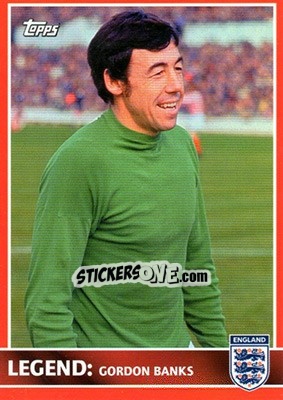Sticker Gordon Banks - England 2005 n. 64 - Topps
