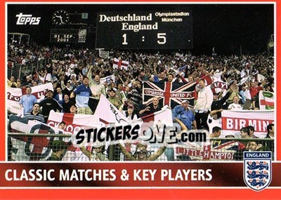 Sticker Fans / Cheklist 83-100 + S1-S10 - England 2005 - Topps