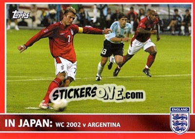 Figurina V Argentina - England 2005 - Topps