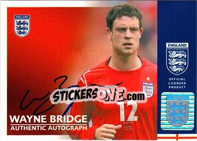 Sticker Wayne Bridge - England 2005 n. A-WB - Topps