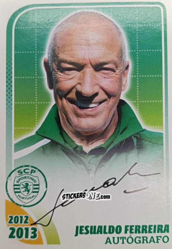 Figurina Jesualdo Ferreira (Autógrafo) - Sporting Lisbon 2012-2013 n. 24 - Panini