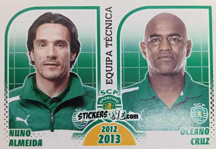 Cromo Nuno Almeida / Oceano Cruz - Sporting Lisbon 2012-2013 n. 25 - Panini