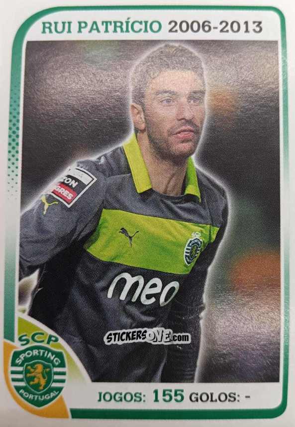 Sticker Rui Patrício 2006-2013 - Sporting Lisbon 2012-2013 n. 29 - Panini