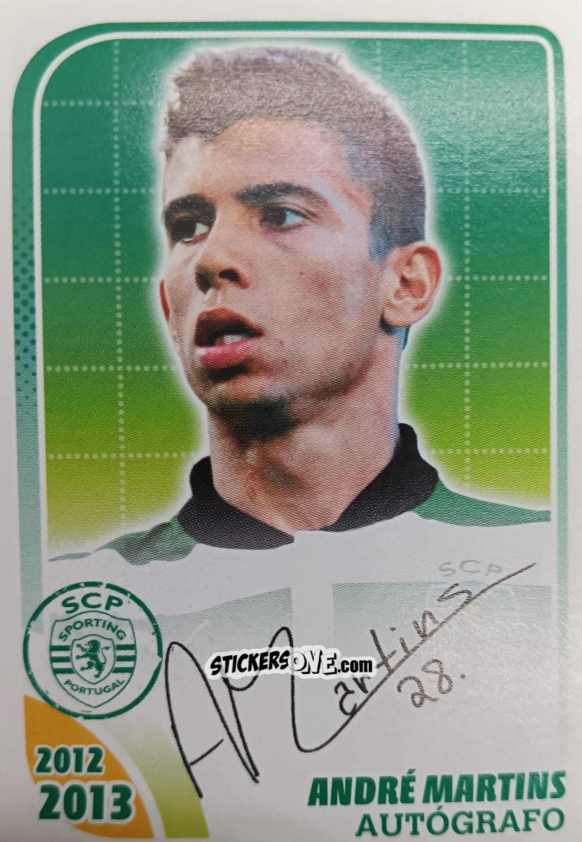 Cromo André Martins (Autógrafo) - Sporting Lisbon 2012-2013 n. 111 - Panini