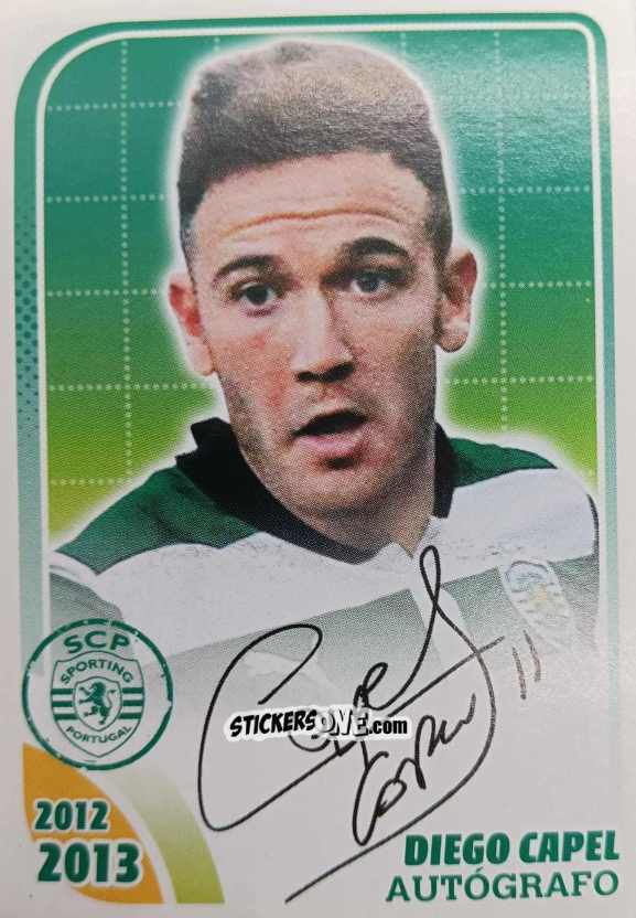 Figurina Diego Capel (Autógrafo) - Sporting Lisbon 2012-2013 n. 123 - Panini