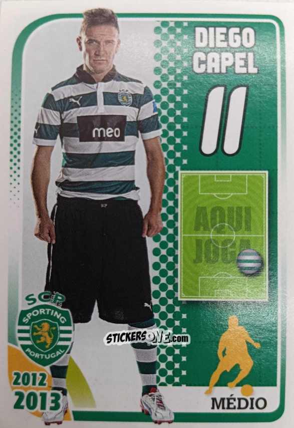Figurina Diego Capel 11 - Sporting Lisbon 2012-2013 n. 124 - Panini