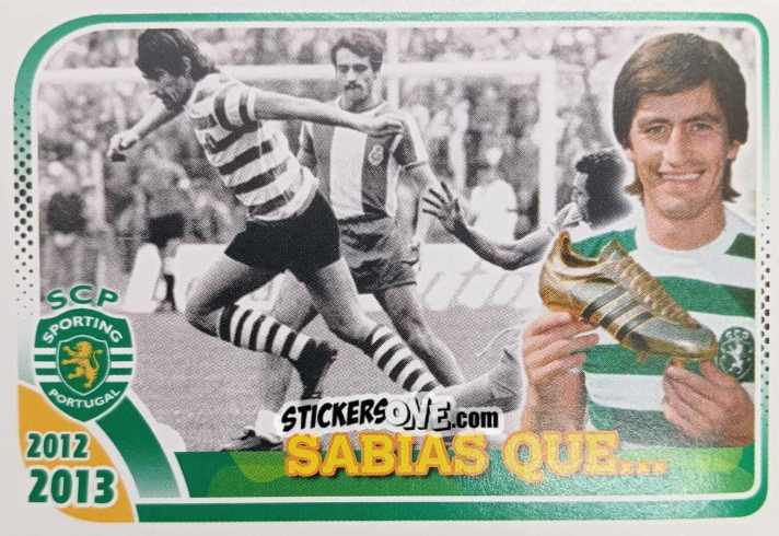 Sticker Com 46 Goles Em 30 Jogos, Yazalde... - Sporting Lisbon 2012-2013 n. 166 - Panini