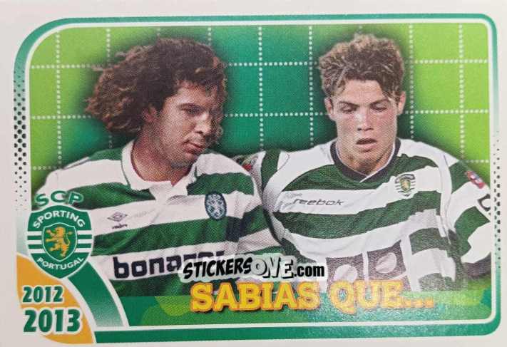 Figurina Luis Figo / Cristiano Ronaldo - Sporting Lisbon 2012-2013 n. 170 - Panini
