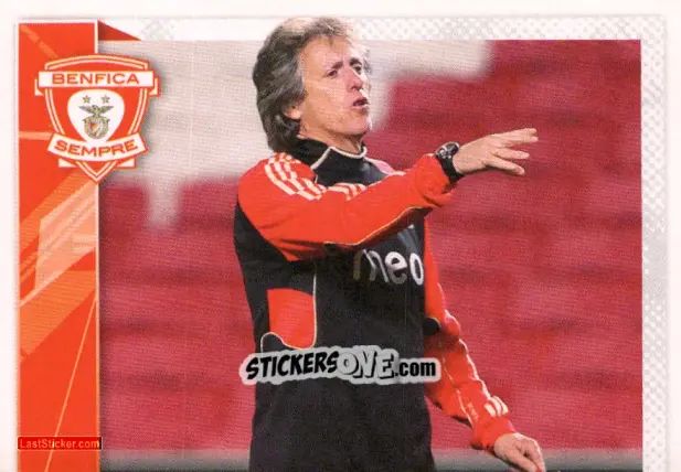 Sticker Jorge Jesus (Stars) - Sl Benfica 2011-2012 n. 9 - Panini