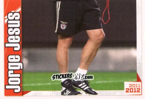 Sticker Jorge Jesus - Sl Benfica 2011-2012 n. 10 - Panini