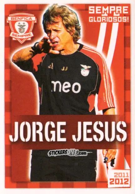 Sticker Jorge Jesus (Sempre Gloriosos!) - Sl Benfica 2011-2012 n. 12 - Panini