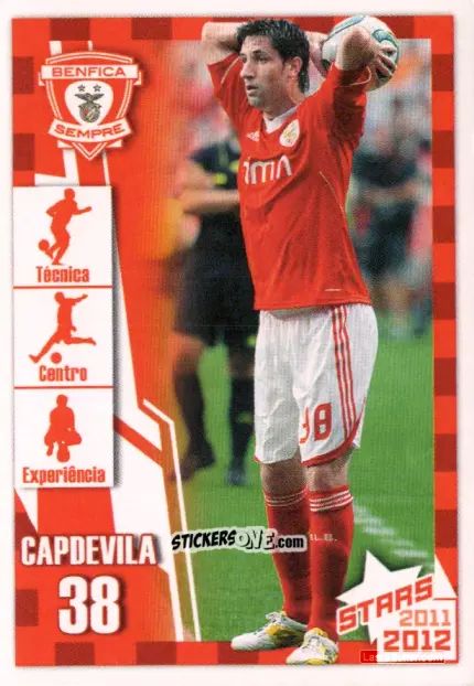 Sticker Capdevila - Sl Benfica 2011-2012 n. 65 - Panini