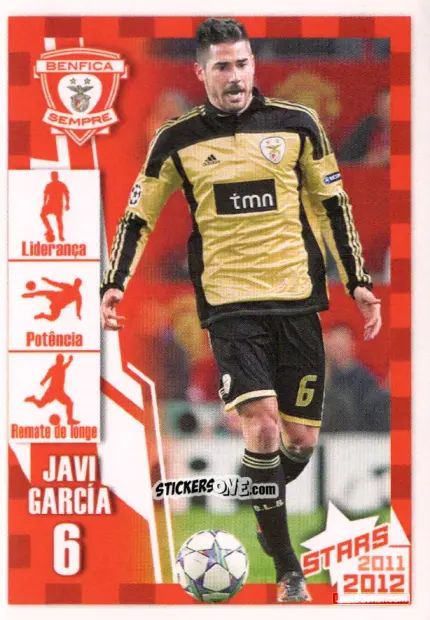 Sticker Javi García - Sl Benfica 2011-2012 n. 89 - Panini