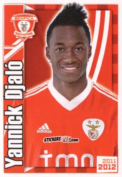 Sticker Yannick Djaló - Sl Benfica 2011-2012 n. 110 - Panini