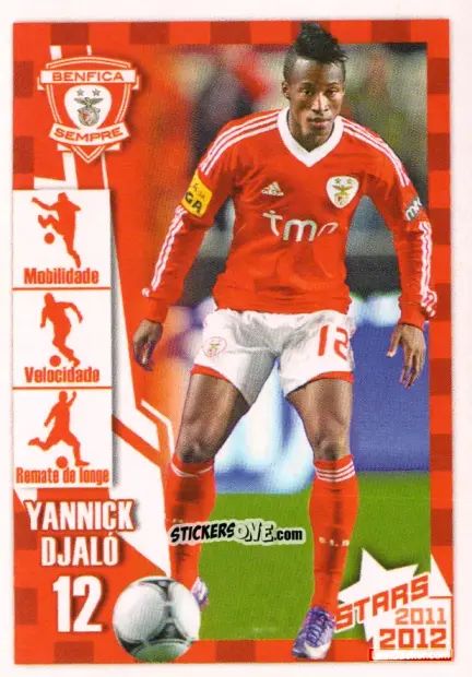Sticker Yannick Djaló - Sl Benfica 2011-2012 n. 113 - Panini