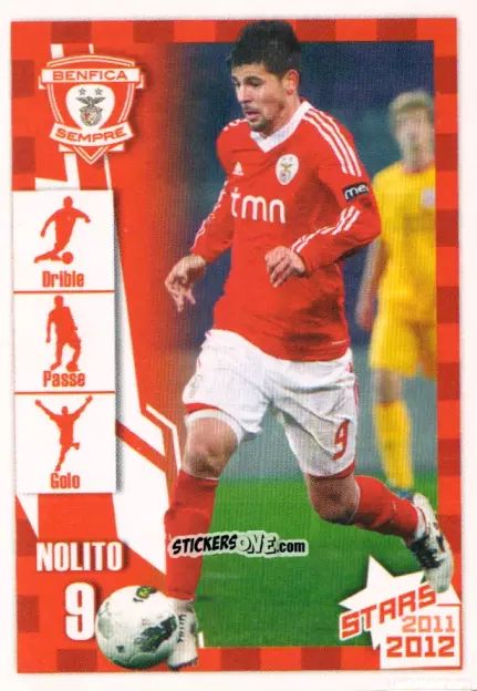 Sticker Nolito - Sl Benfica 2011-2012 n. 119 - Panini