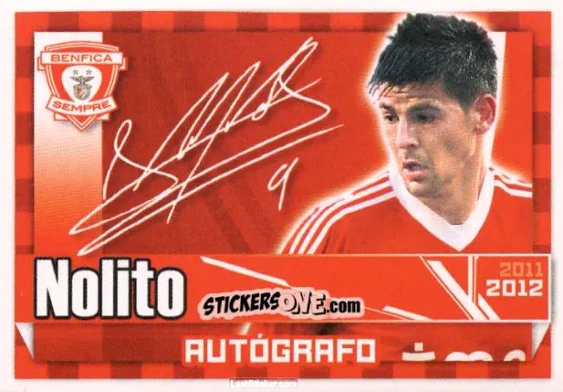 Cromo Nolito (Autógrafo) - Sl Benfica 2011-2012 n. 121 - Panini