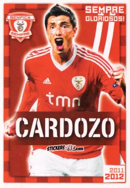 Sticker Cardozo (Sempre Gloriosos!) - Sl Benfica 2011-2012 n. 132 - Panini