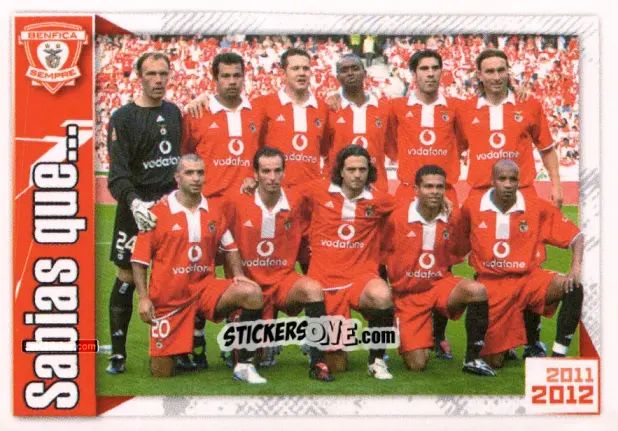 Sticker Equipa Benfica 2004-05 - Sl Benfica 2011-2012 n. 152 - Panini