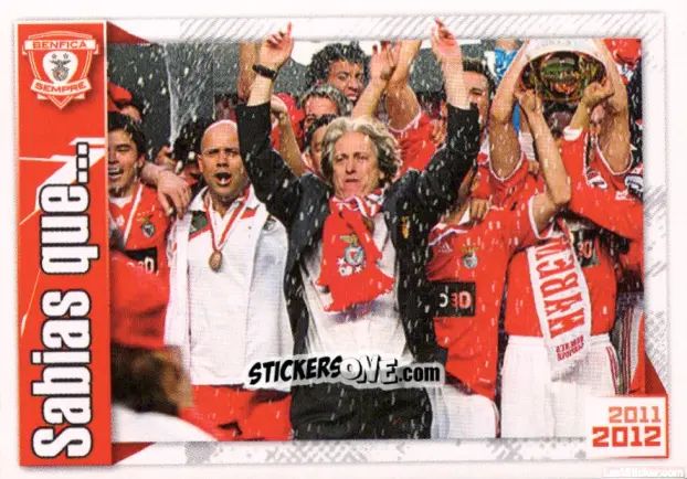 Sticker Jorge Jesus - Sl Benfica 2011-2012 n. 153 - Panini