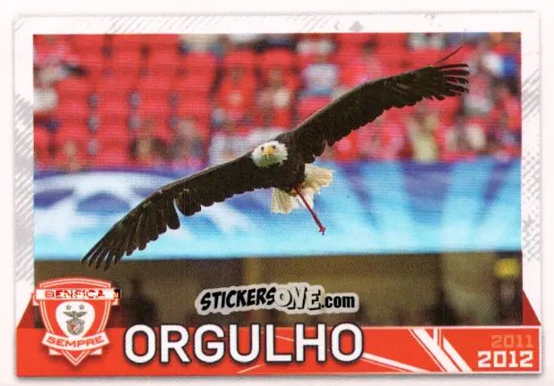 Figurina Orgulho - Sl Benfica 2011-2012 n. 166 - Panini