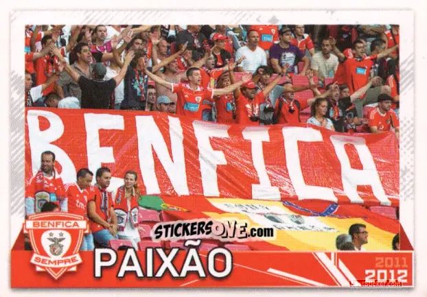 Cromo Paixão - Sl Benfica 2011-2012 n. 167 - Panini