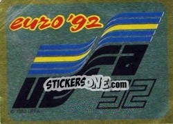 Sticker Official Emblem - UEFA Euro Sweden 1992 - Panini