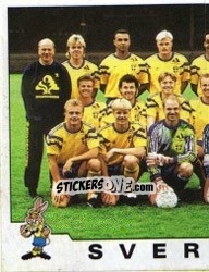 Figurina Team - UEFA Euro Sweden 1992 - Panini