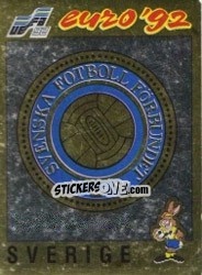 Cromo Emblem - UEFA Euro Sweden 1992 - Panini