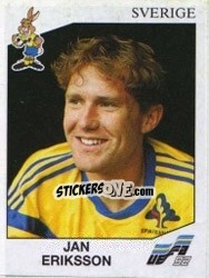 Sticker Jan Eriksson - UEFA Euro Sweden 1992 n. 21 - Panini
