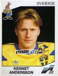 Sticker Kennet Andersson - UEFA Euro Sweden 1992 - Panini