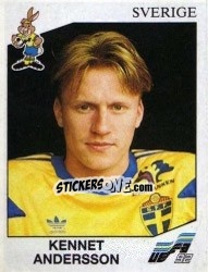 Sticker Kennet Andersson - UEFA Euro Sweden 1992 n. 35 - Panini