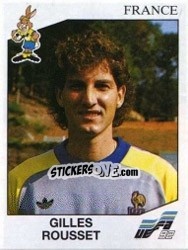 Figurina Gilles Rousset - UEFA Euro Sweden 1992 - Panini