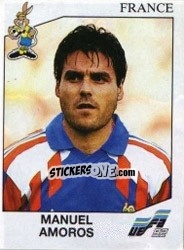 Sticker Manuel Amoros - UEFA Euro Sweden 1992 n. 46 - Panini