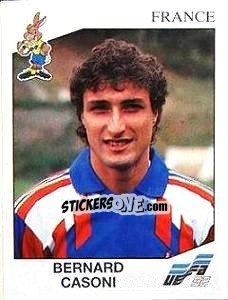 Sticker Bernard Casoni - UEFA Euro Sweden 1992 n. 48 - Panini