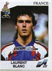 Sticker Laurent Blanc - UEFA Euro Sweden 1992 n. 49 - Panini