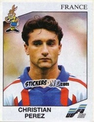 Sticker Christian Perez - UEFA Euro Sweden 1992 - Panini