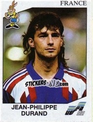 Sticker Jean-Philippe Durand - UEFA Euro Sweden 1992 - Panini